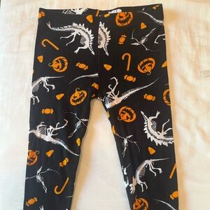 Spooky Dinosaur Print Kids Pajama Bottoms